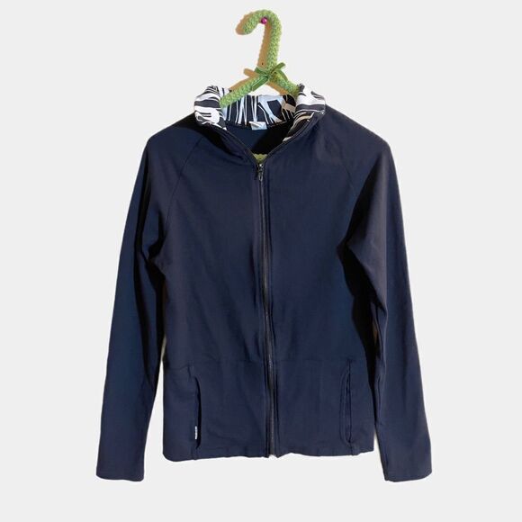 Zitrone Womens Full Zipper Hoodie Size Large Black - Picture 1 of 5